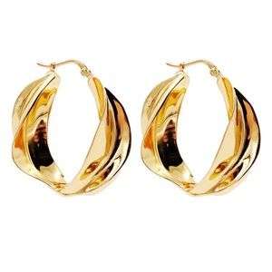 Swirl Hoop Earrings